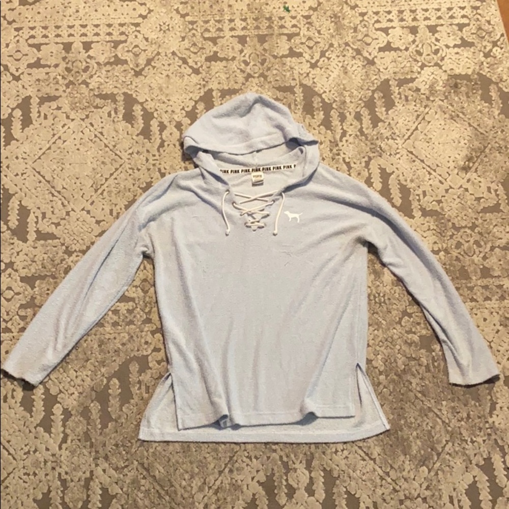Light blue hoodie
